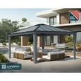 thumbnail image 3 of CANOPIA by PALRAM Dallas 14 ft. x 16 ft. Gazebo Kit - Grey, 3 of 9