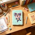 thumbnail image 4 of Bcylexb Plush Journal Notebook, Fluffy Fuzzy Soft Cover Journal With Cute Cartoon Animal Designs for Students Teens Gift Writing Stationery, 4 of 6