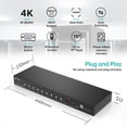 thumbnail image 2 of Conmutador HDMI MT-VIKI HD0801 8 puertos 8x1 4K @60Hz (4:4:4) en rack, 2 of 7