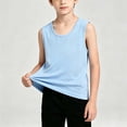 thumbnail image 5 of jobturf Boys Tank Tops Soft Cotton Sleeveless Shirts Athletic Loose Undershirts Casual Summer Basic Tees for Kids 1-12 Years, 5 of 6