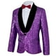 thumbnail image 2 of Chaqueta con lentejuelas, blazer brillante, esmoquin de fiesta con purpurina para hombre, 2 of 8
