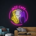 thumbnail image 3 of Handmadetneonsign Jazz Cafe Saxophone Neon Sign, Saxophone Wall Decor, Saxophone Music Wall Decor, 3 of 5