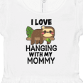 thumbnail image 4 of Inktastic I Love Hanging out with My Mommy with Sloth Girls Baby Dress, 4 of 5