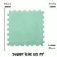 thumbnail image 3 of Alfombra Tapete De Felpa Color Verde AcuaArmable 10 Pzas, 3 of 4