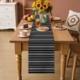 Black White Striped Table Runner, Solid Black White Stripes Rustic — free download