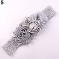 thumbnail image 3 of Anvazise Beautiful Lace Flower Rose Bead Hairband Newborn Baby Headband Hair Accessory Rose Red One Size, 3 of 13