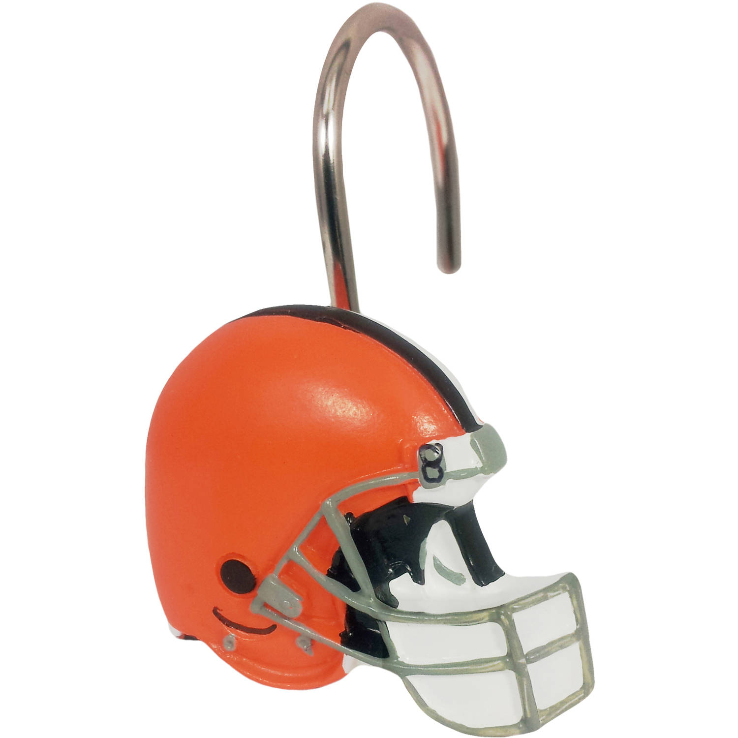 NFL Cleveland Browns Shower Curtain Ring Set, 12 Piece