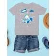 thumbnail image 3 of Cute Monkey In Airplane T-Shirt Juniors -Image by Shutterstock,  Large, 3 of 4