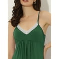 thumbnail image 4 of Unique Bargains Women's Pajama V Neck Lace Sexy Nightdress Stretchy Lounge Dress, 4 of 5