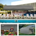 thumbnail image 4 of GOJOOASIS 10 x 20 Heavy Duty Carport Canopy with Removable Sidewall, Water-Resistant Portable PE Garage with All-Season Tarp Gray, 4 of 7