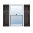 thumbnail image 1 of 14 1/2"W x 47"H Lifetime Vinyl, Custom Offset Panel, Raised Panel Shutters, w/Shutter-Loks (Per Pair), Tuxedo Grey, 1 of 14