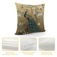 thumbnail image 4 of Fenyluxe Peacock Birds Garden Fashion Style Dirt-Resistant Throw Pillow Covers for Couch Sofa Bed Living Room Bedroom Car 1PC 18x18in, 4 of 5