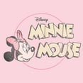 thumbnail image 2 of Junior's Mickey & Friends Minnie Mouse Distressed Logo  Graphic T-Shirt, 2 of 4