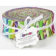 thumbnail image 4 of Soimoi 40Pcs Animals Print Precut Fabrics Strips Roll Up 1.5x42inches Cotton Jelly Rolls For Quilting - Multicolor, 4 of 9