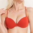 thumbnail image 3 of Xdegoge Women's Thin Strap Plunge Bra with Molded Cups, Push-Up Underwire Support Smooth Jelly Bras All-Day Style for Versatile Everyday Wear, 3 of 8