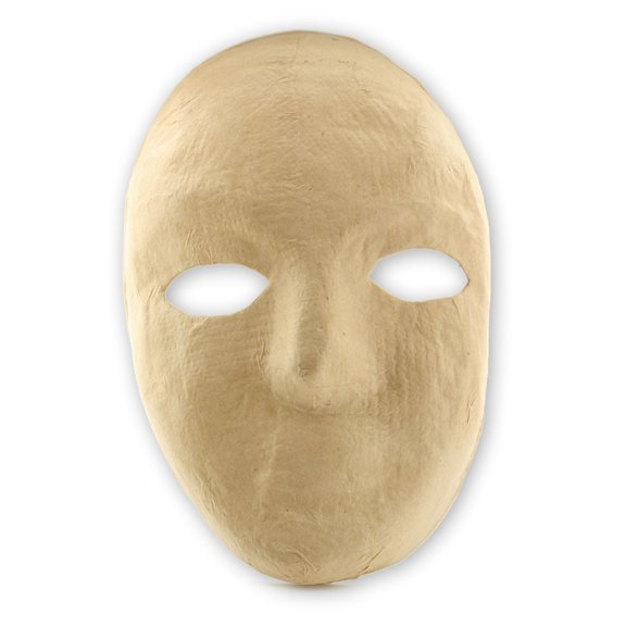 Creativity Street Paper Mache Masks full mask, 8 in. x 6 in., each (pack of 6)