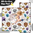 thumbnail image 4 of Baseballs and Helmets White Pattern Teens Toddler Nap Mat with Pillow, Sleeping Mat Bag for Preschool Daycare 50"x20", 4 of 6