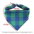 thumbnail image 3 of kladzum Dog Bandana Spring Dog Scarf Puppy Bandana Bib Handkerchief Gift, Pet Print Scarf Plaid Colorful Bib Classic Small Check Scarf, 3 of 4