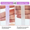 thumbnail image 3 of rollos de cinta de extensión de pestañas, cinta de extensión de pestañas de tela transpirable microporosa para cinta de extensión de pestañas (púrpura, 0,5 pulgadas x 4,5 metros), 3 of 5