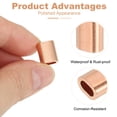 thumbnail image 3 of Uxcell Wire Rope Stop Sleeve, Copper Crimping Loops Sleeve Oval Crimp Ferrules for Wire Rope and Cable Ferrules 3/16"(4mm), 3 of 7