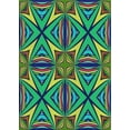 thumbnail image 1 of Ahgly Company Machine Washable Indoor Rectangle Transitional Green Area Rugs, 2' x 5', 1 of 7