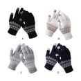 thumbnail image 4 of Minnieouse Guantes de punto Chic Hand Covers Hands Wrap Warmer Ropa Accesorios Invierno Adultos Touch Screen Knit Glove White guantes y mitones El color cian Minnieouse AP011252-04B, 4 of 6