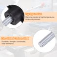 thumbnail image 4 of Uxcell 8 Pieces Tee Wing Knobs M6 x 25mm Thread 36mm Z/T Head Thumb Screws Hand Clamping Stud Knob with Nuts Washers Black, 4 of 6