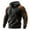 Dark Gray, variant on Quarter Zip Hoodie Men, Mens Shirts Long Sleeve Waffle Solid Color Sweatshirt 1/4 Zip Athletic Pullover with Pockets (Coffee, L)
