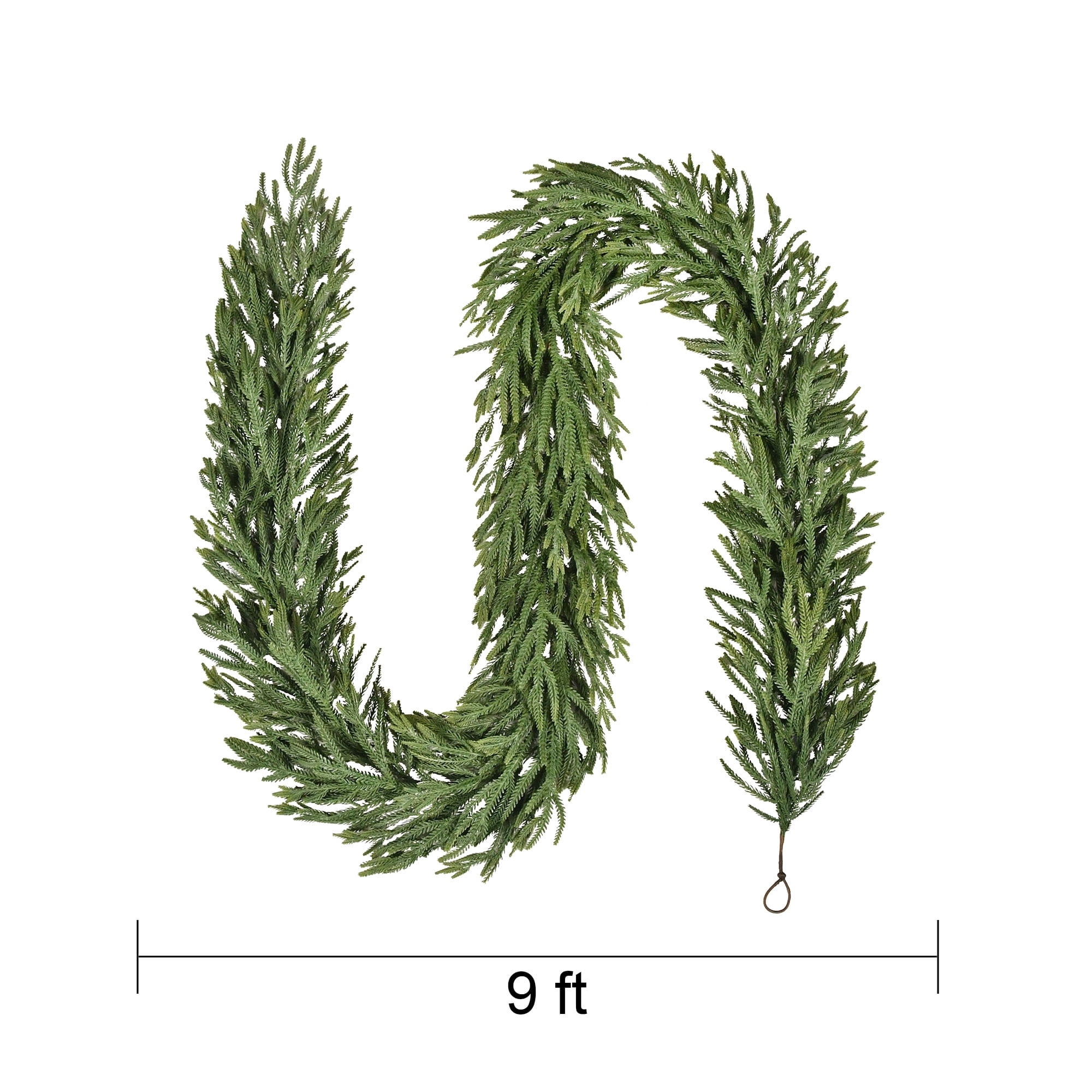 My Texas House Norfolk Unlit Artificial Christmas Garland, Green, 9'