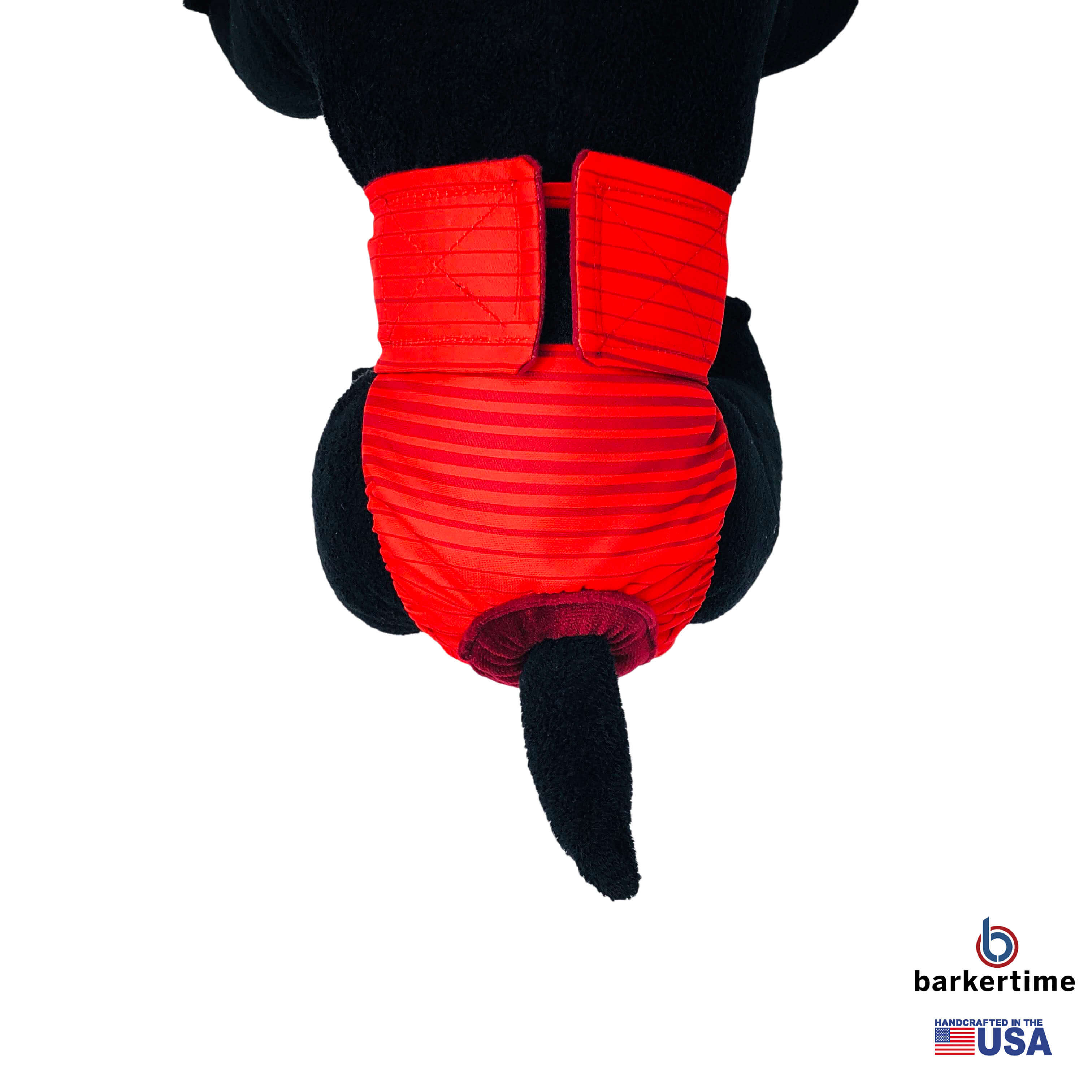 Barkertime Red Stripes Dog Diaper
