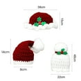 thumbnail image 4 of Adorable Mug Cap Multipurpose Woolen Yarn Christmas Santa Soft Mug Hats Holiday Decoration, 4 of 11