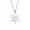 Silver, variant on Silver Star of David Jerusalem Cross Pendant Necklace Stainless Steel Jewelry