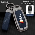 thumbnail image 6 of Zinc alloy+leather Car Key Housing For Mercedes Benz ML A 3 buttons Car Key Case G500 GLB GLC W203 E Class E43 E300 E400, 6 of 12