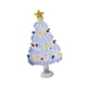 thumbnail image 5 of Colección de esculturas de figuras de árbol de Navidad, centro de mesa, decoración navideña Azul Blanco, 5 of 9