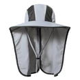 thumbnail image 2 of Chapeau de Soleil à Large Bord avec Rabat de Cou Hommes Femmes Protection Chapeau de Soleil pour Camping Randonnée Pêche, 2 of 7