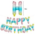 thumbnail image 2 of Globos de pancarta de feliz cumpleaños LIUXGMXG de arcoíris de 16 pulgadas con letras de papel Mylar coloridas, 2 of 5