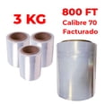 thumbnail image 3 of Pack de 4 Rollos de Emplaye Polistretch Calibre 70 800 ft 3 Kg Grupo IPAG, 3 of 6