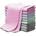thumbnail image 1 of Pack of 10 Multifunction Microfiber Cleaning Cloth for Car Kitchen Tableware Bathroom, Dimension 40 x 30 cm (Random Color), 1 of 5