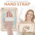 thumbnail image 2 of Allytech Case for iPad 9.7 2018/2017 (6th 5th Generation) with Screen Protector, Full Protection Drop Proof Kids Friendly Hand Strap Kickstand Impact Resistant Case Cover for Apple iPad 9.7, Rosegold, 2 of 6