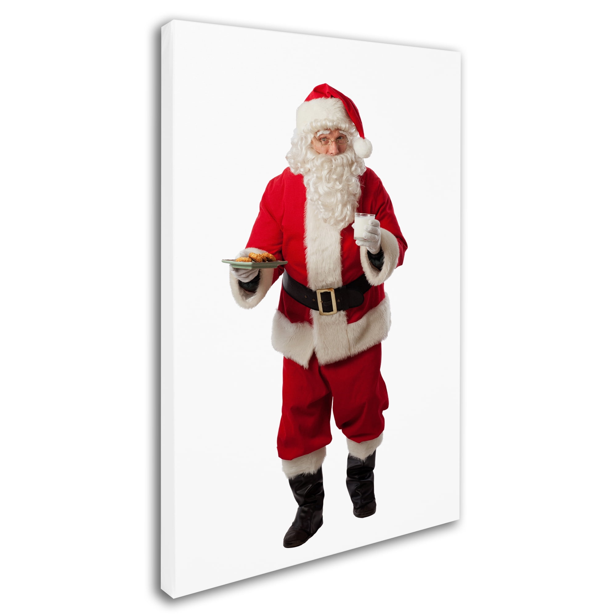 Trademark Fine Art 'Santa-milk&cookies-10067' Canvas Art by Ed Wheeler
