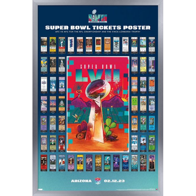 Ligue NFL - Collage de billets Super Bowl LVII