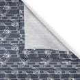 thumbnail image 3 of Ambesonne Floral Kitchen Curtains, Japanese Striped Graphic, 55"x39", Charcoal Grey Dark Blue, 3 of 3
