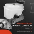 thumbnail image 3 of A-Premium Brake Master Cylinder with Reservoir and Sensor Compatible with Ford Escape 2001-2003 & Mazda Tribute 2001-2004, Automatic Transmission, Replace# EC0243400R0D, EC0143400, 3 of 8