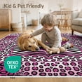 thumbnail image 4 of ODIKA Pink Print Leopard Zebra Stripe Center Spotted Frame Cheetah for Bedroom, Bedside, Nursery, Pet Friendly & Kids Safe, 4 of 7