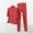 Red, variant on Naittoop Modal Soft Pajamas Sets for Women Half Sleeve Mock Neck Soft Sleepwear Matching Long Pants Comfy Nightwear Lounge Set