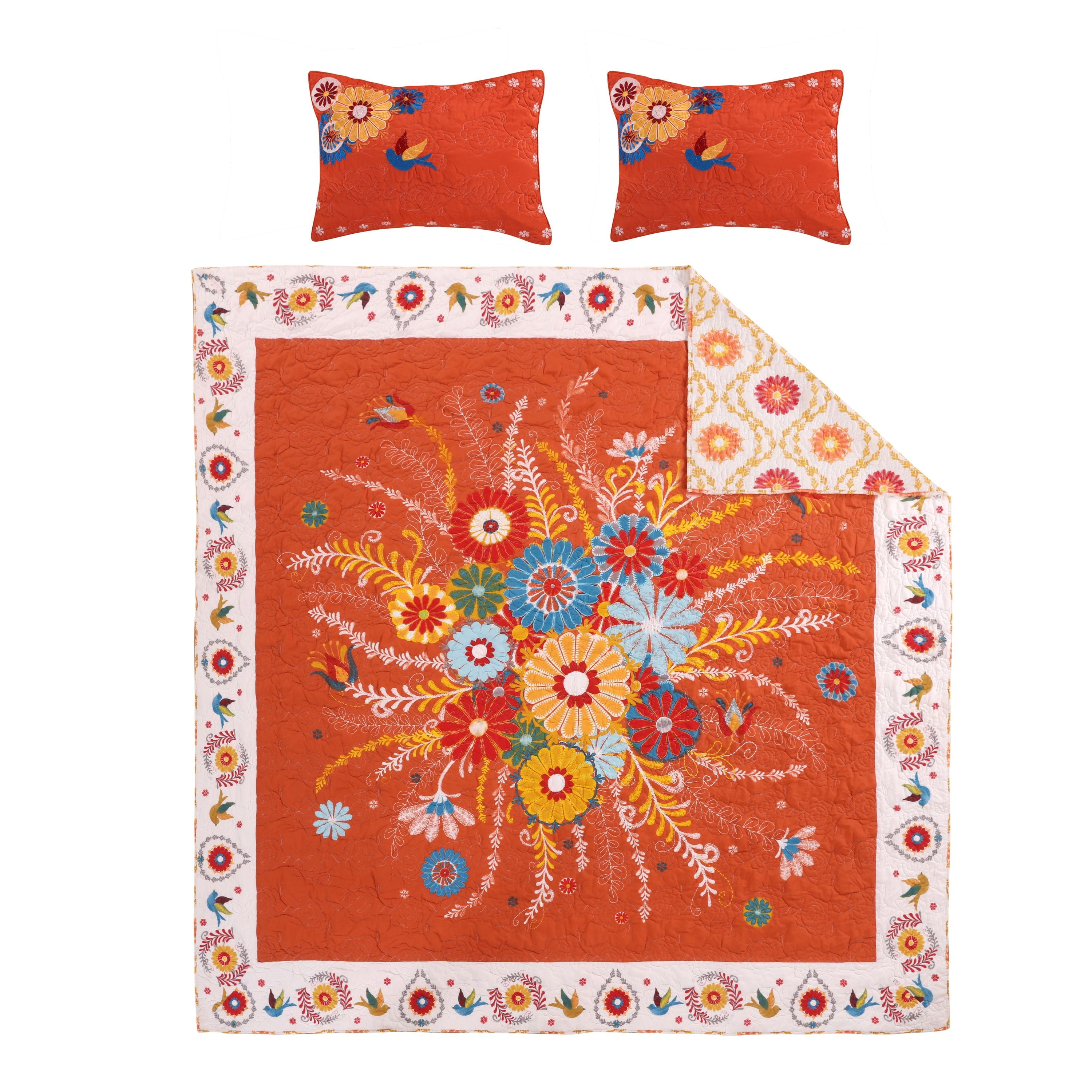 Global Trends Tabitha Oversized Reversible Quilt Set, 3-Piece King/Cal King