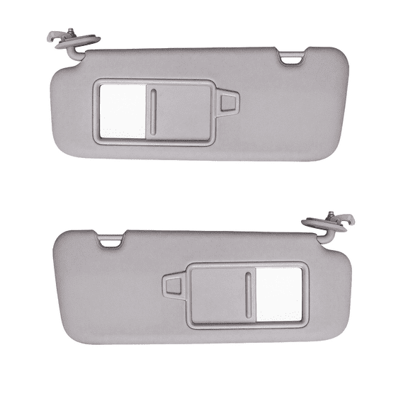 Left Driver And Right Passenger Side Sun Visor For Hyundai Elantra 2016-2019 With Mirror, Replacement OEM 85210-F0100TTX-Pairs-grey