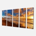 thumbnail image 2 of Coucher de Soleil Coloré sur la Plage - Paysage Toile Art Print, 2 of 3