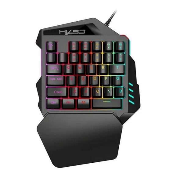 Teclado Gamer Malubero Color Negro Con Luz Malu1256