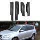 thumbnail image 2 of 4 unidades de fibra de carbono ABS, cubierta de extremo para el techo del coche Afortunado Sencillez, 2 of 5
